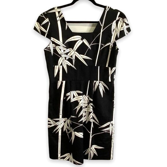 TORI RICHARD 100% Cotton Tropical Print Dress Sz 10 - Picture 4 of 11